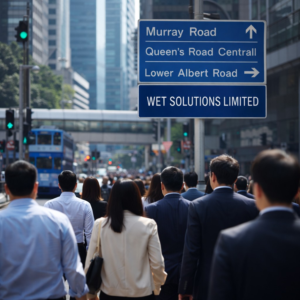 Hong Kong central business street