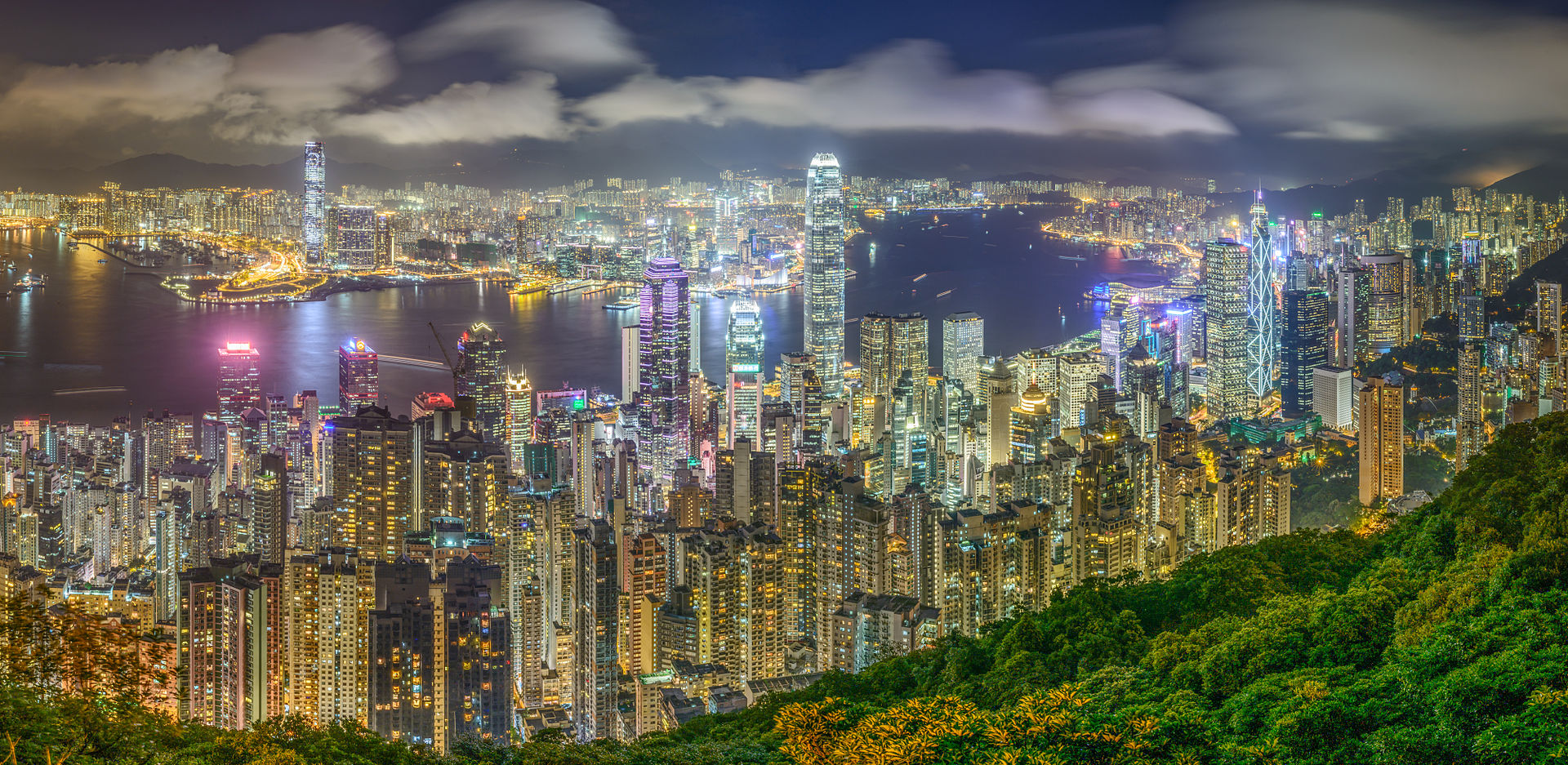 Hong Kong skyline from Victoria Peak