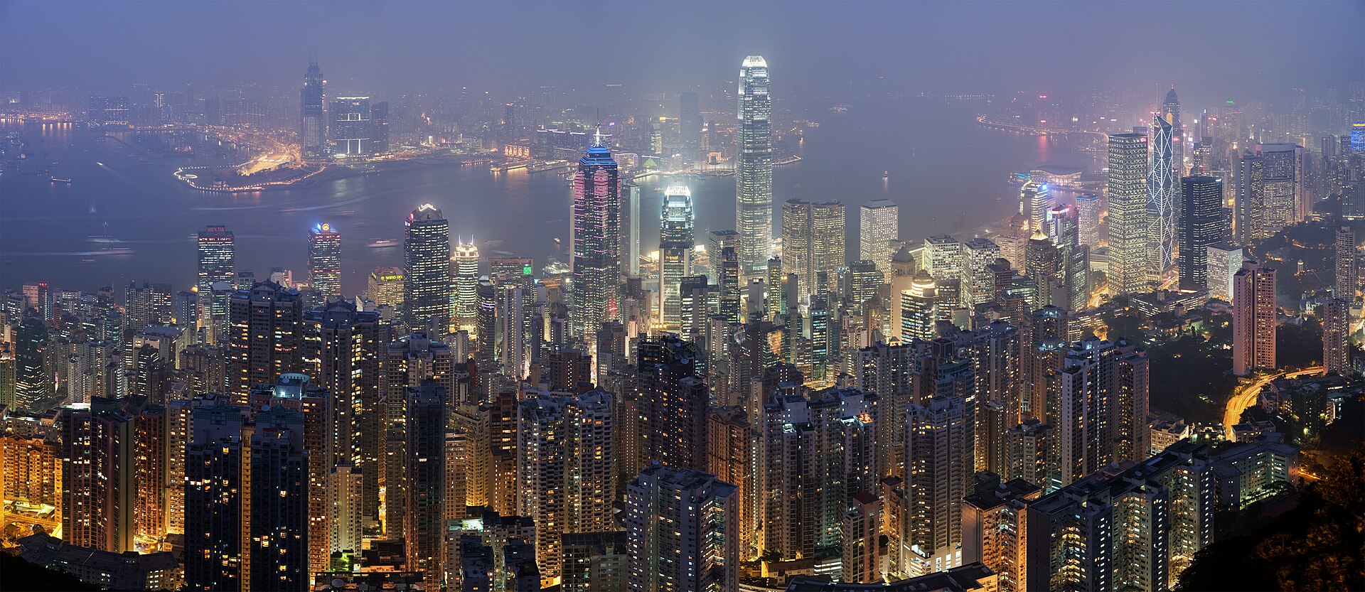 Hong Kong skyline panorama