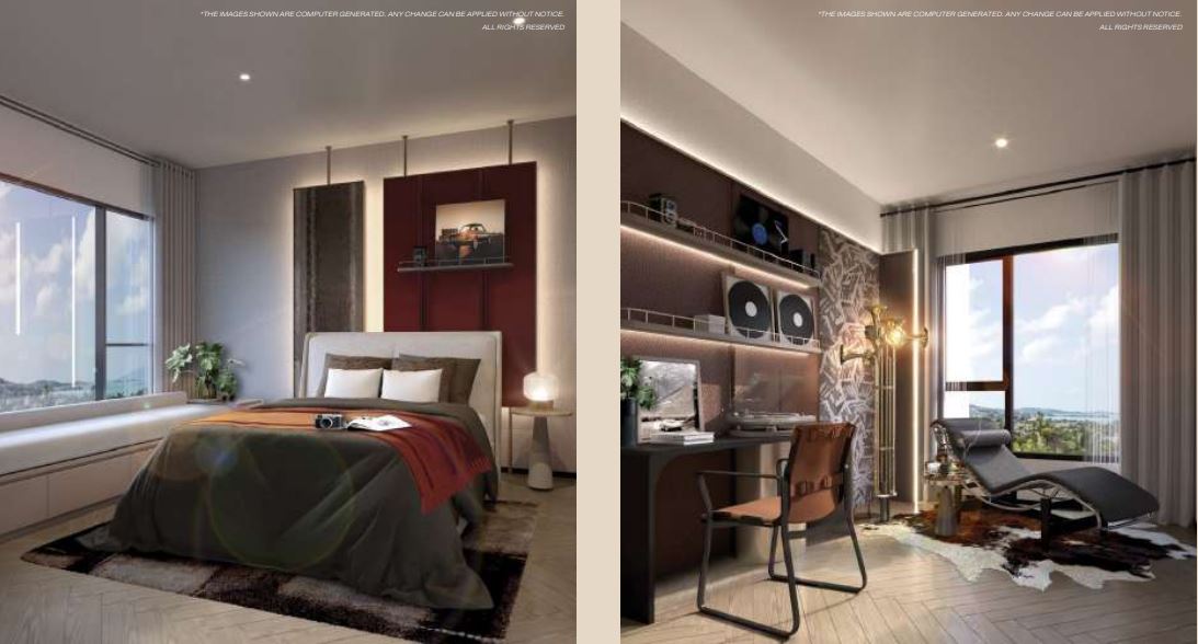 The Modeva bedroom layout