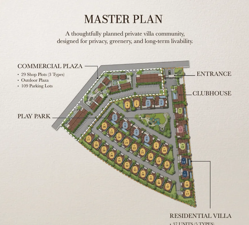 Casa de Monte — 社区总平面图